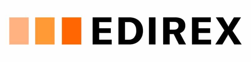 Logo EDIREX moderne, design épuré, identité visuelle professionnelle.